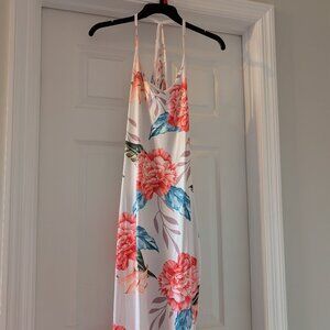 Multi-Color flowered midi dress